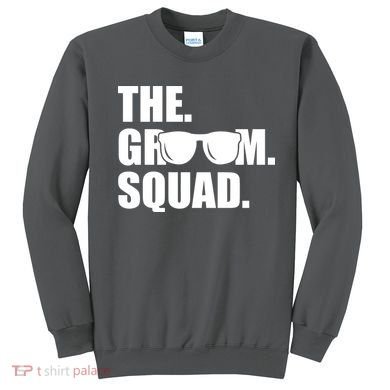 Groom Squad Sunglasses Bachelor Party Sweatshirt