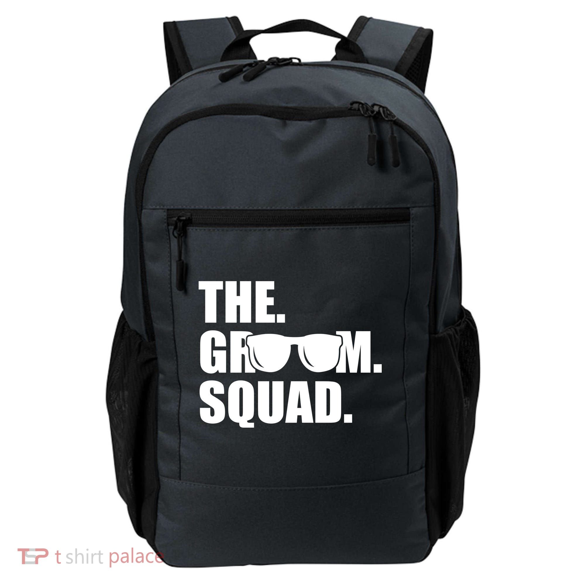 Groom Squad Sunglasses Bachelor Party Backpack