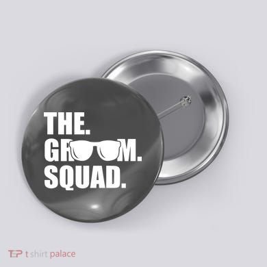 Groom Squad Sunglasses Bachelor Party Button