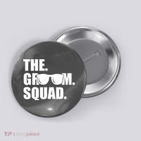 Groom Squad Sunglasses Bachelor Party Button thumb 0