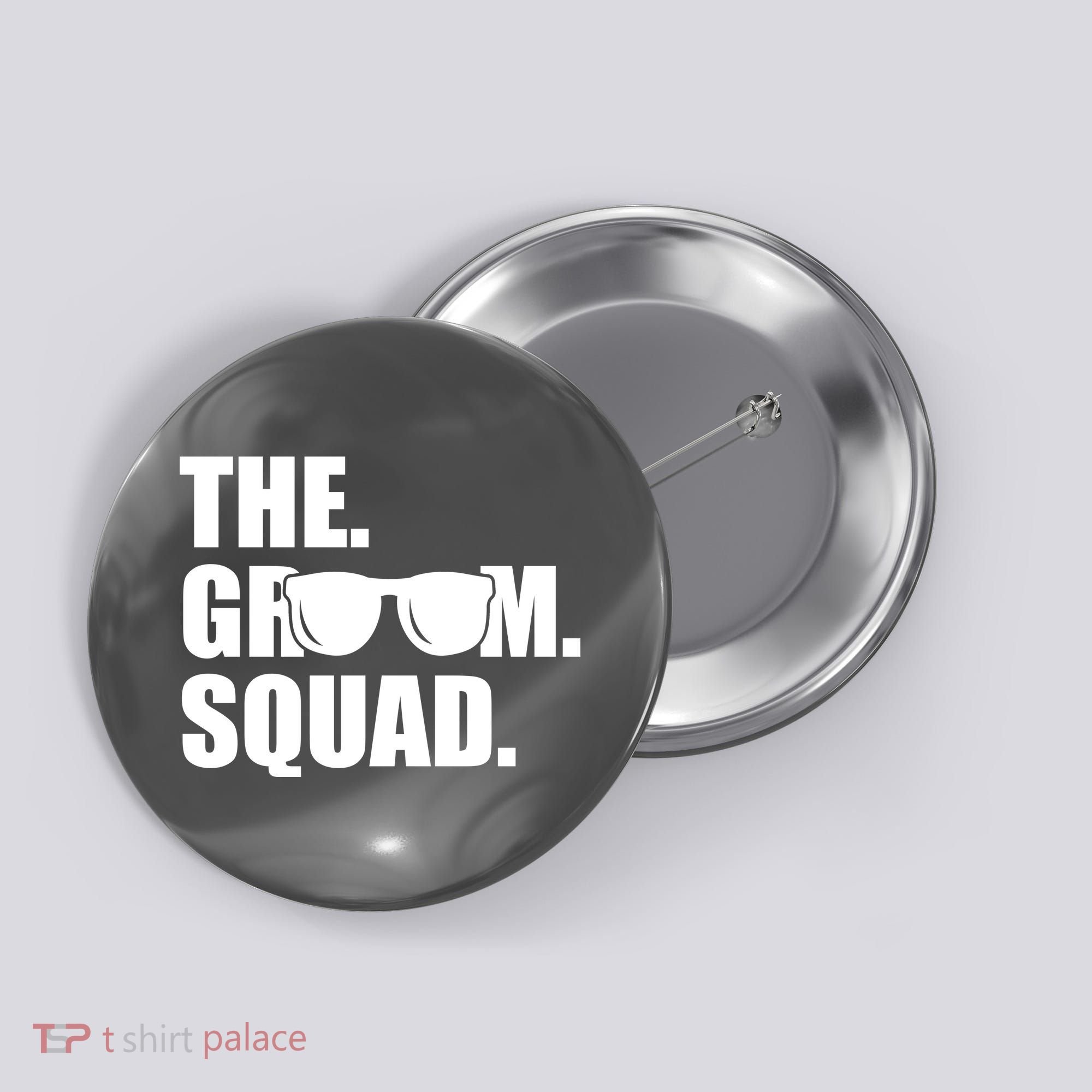 Groom Squad Sunglasses Bachelor Party Button