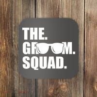 Groom Squad Sunglasses Bachelor Party Coaster thumb 0