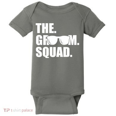 Groom Squad Sunglasses Bachelor Party Baby Bodysuit