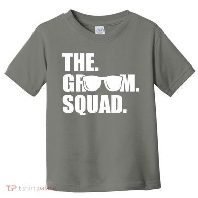 Groom Squad Sunglasses Bachelor Party Toddler T-Shirt