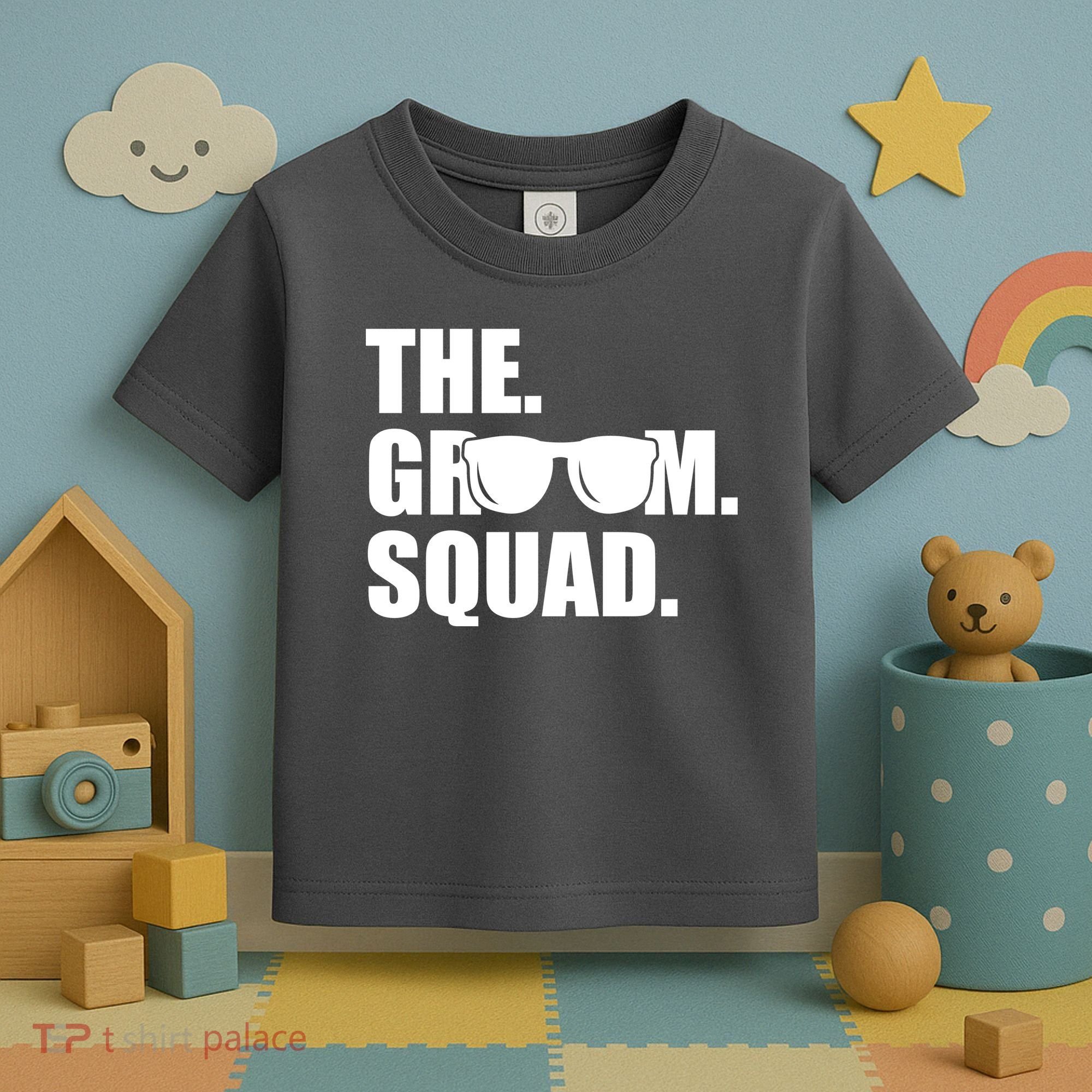 Groom Squad Sunglasses Bachelor Party Toddler T-Shirt