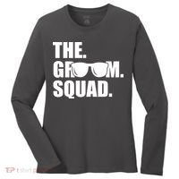 Groom Squad Sunglasses Bachelor Party Women's Long Sleeve Shirt thumb 0