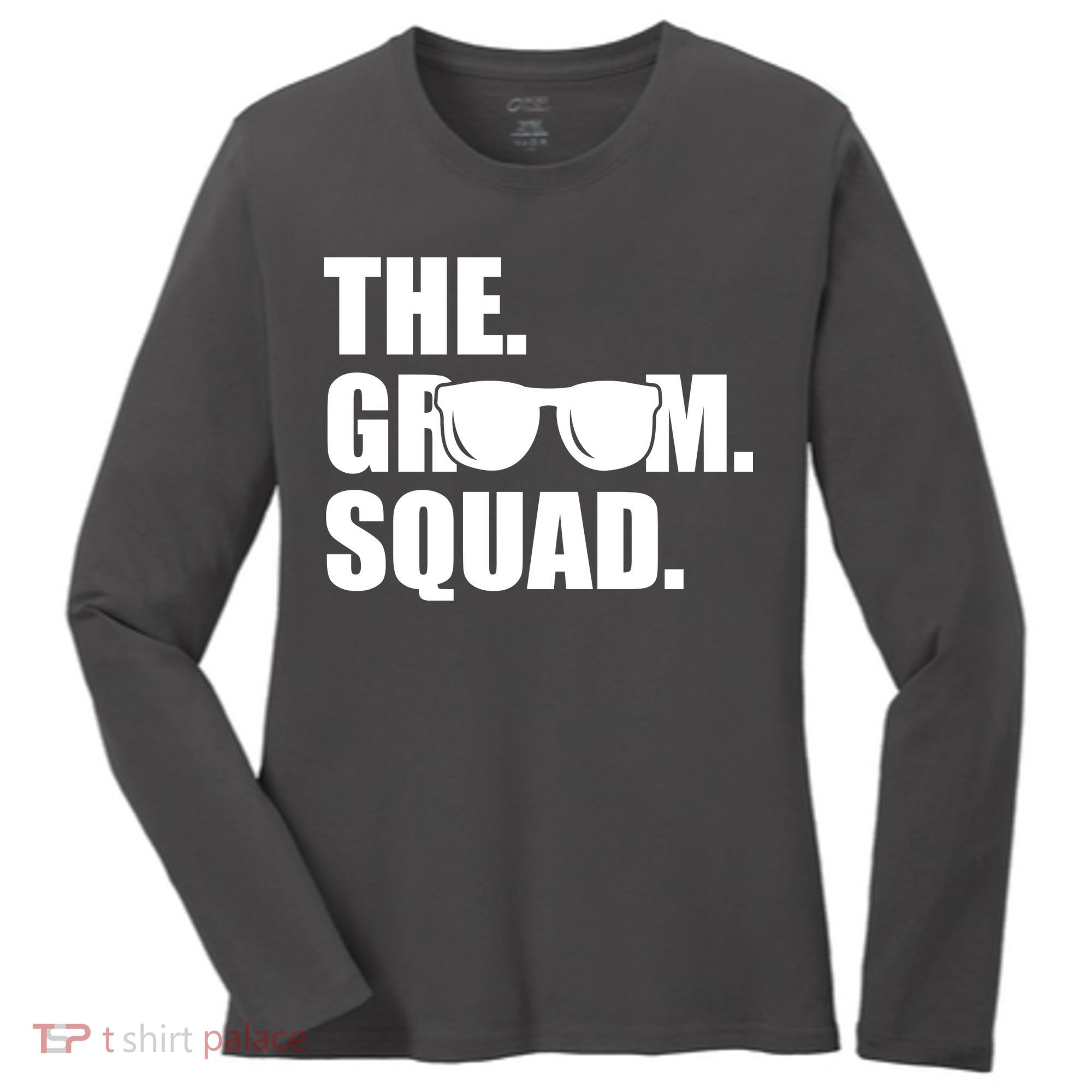 Groom Squad Sunglasses Bachelor Party Women's Long Sleeve Shirt
