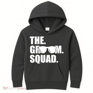 Groom Squad Sunglasses Bachelor Party Kids Hoodie