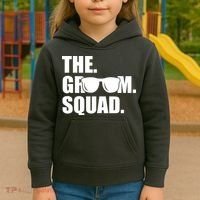 Groom Squad Sunglasses Bachelor Party Kids Hoodie thumb 3