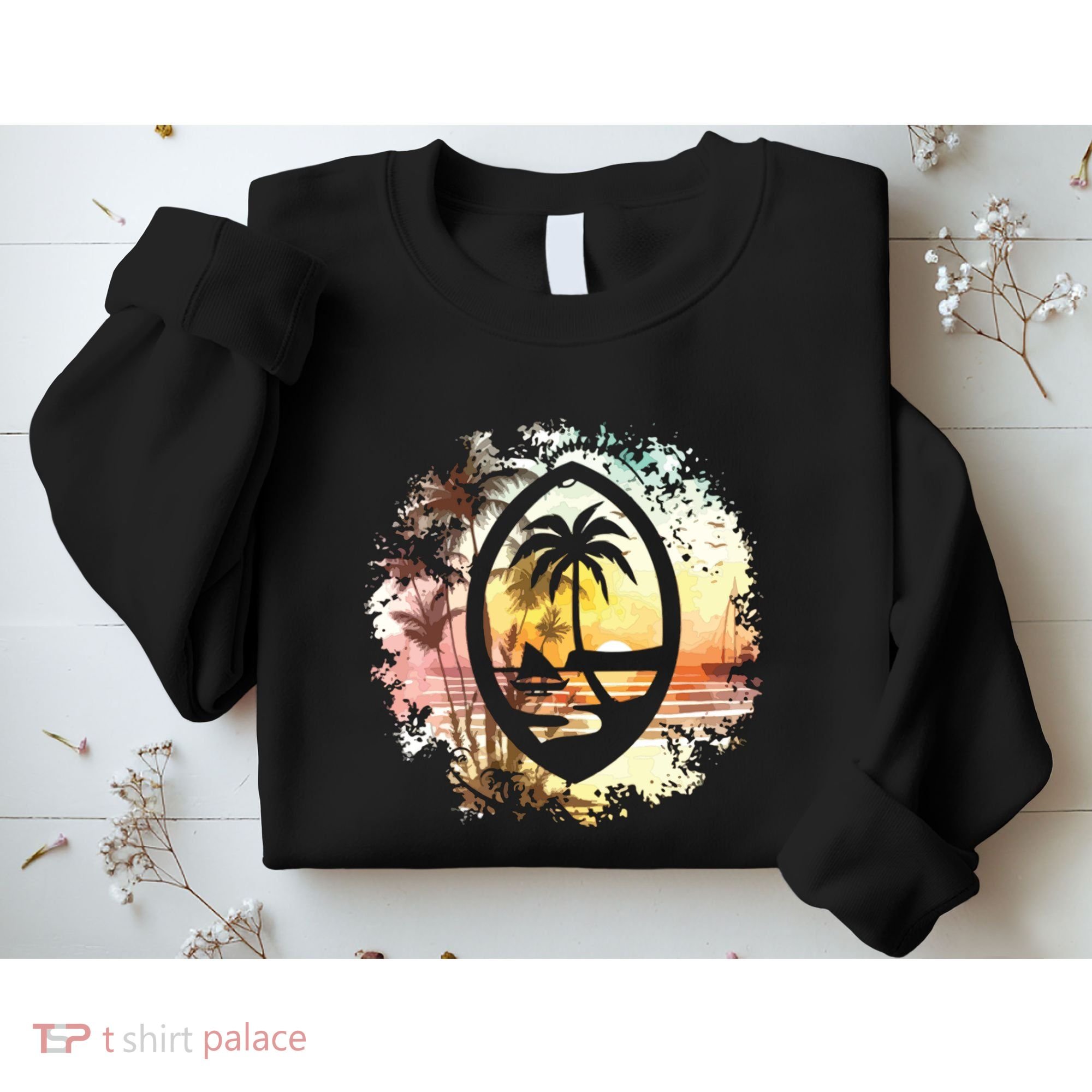 Guam Seal Sunrise Women Sweatshirt