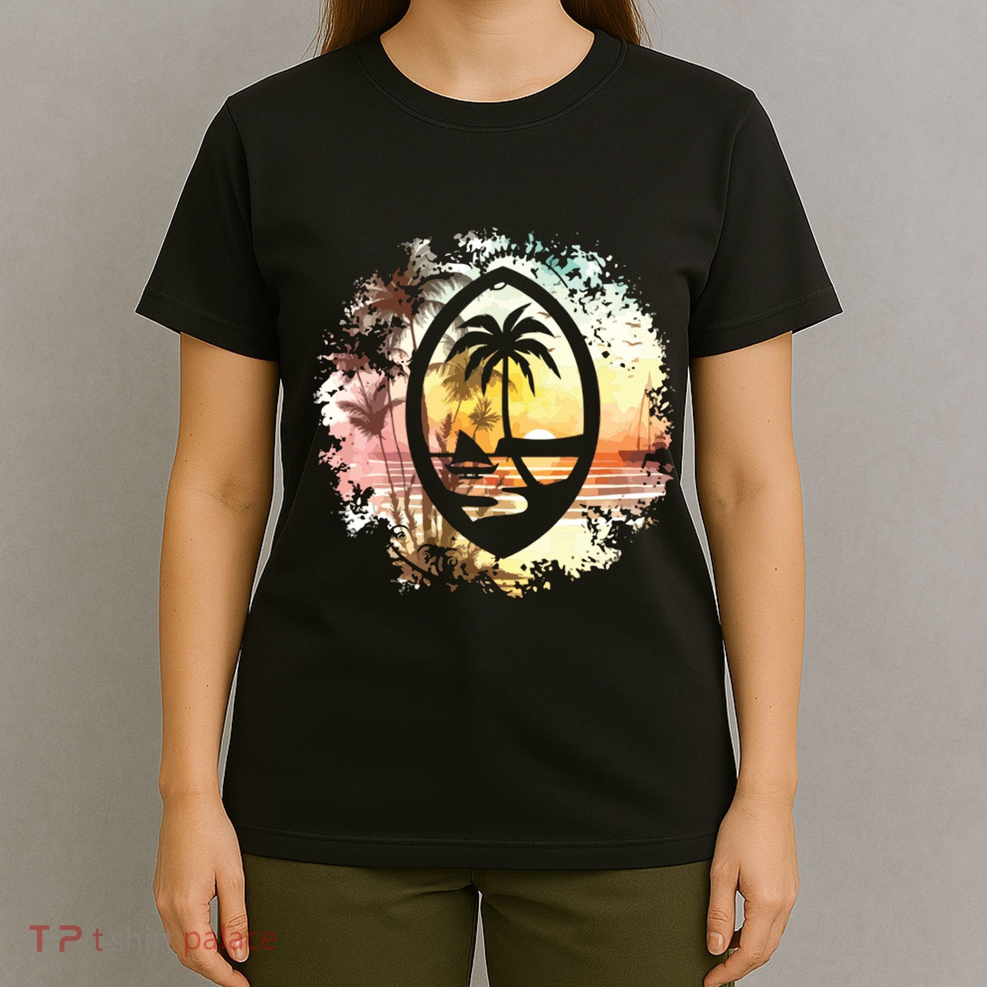 Guam Seal Sunrise Women T-Shirt