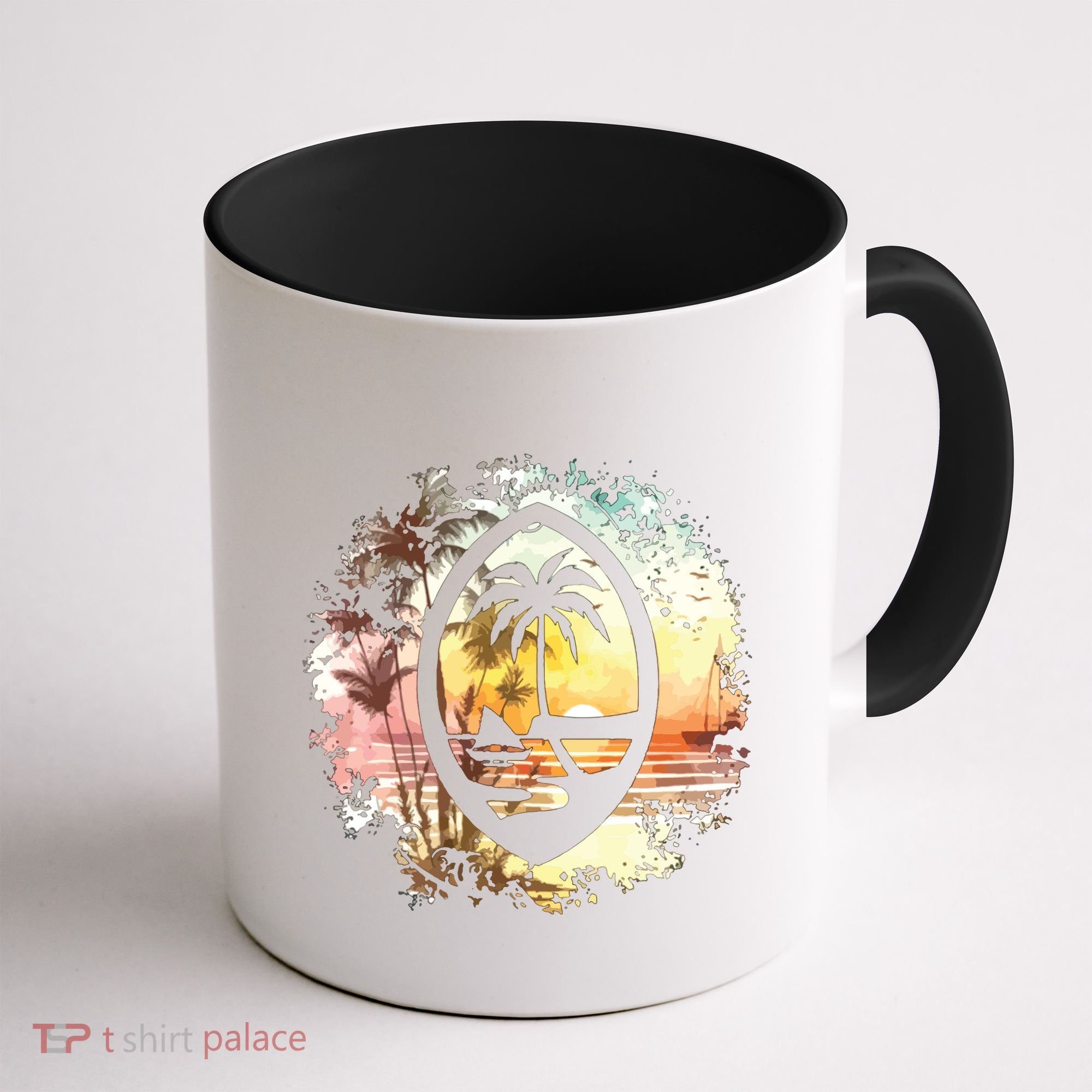 Guam Seal Sunrise Women Coffee Mug