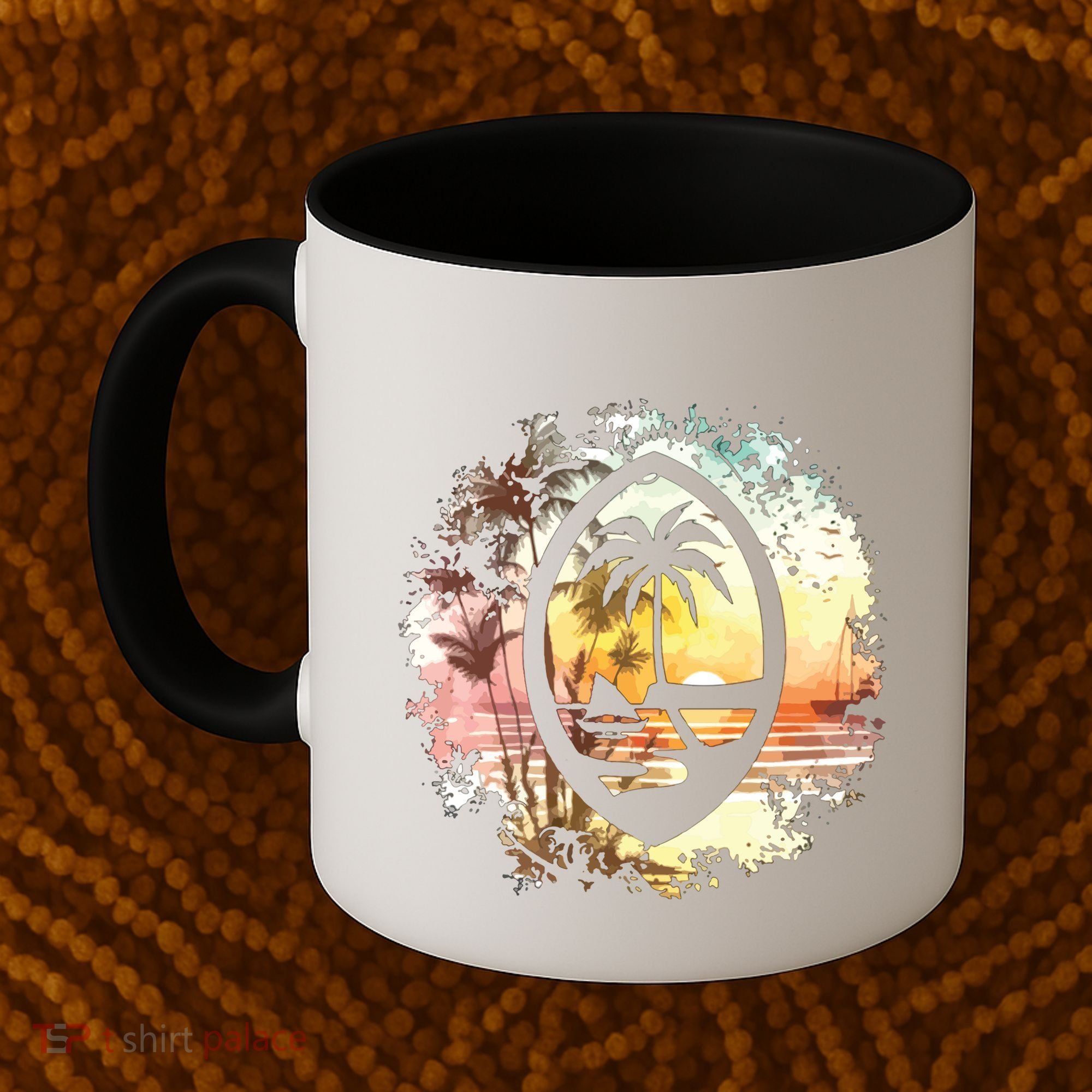 Guam Seal Sunrise Women Coffee Mug