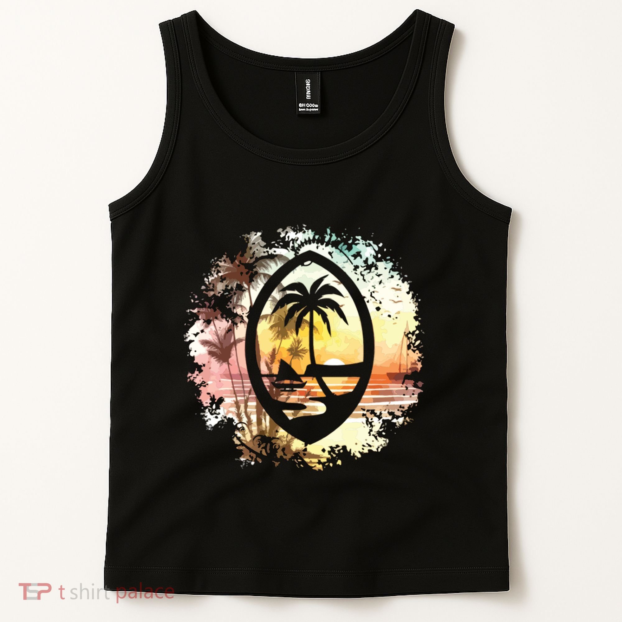 Guam Seal Sunrise Women Tank Top