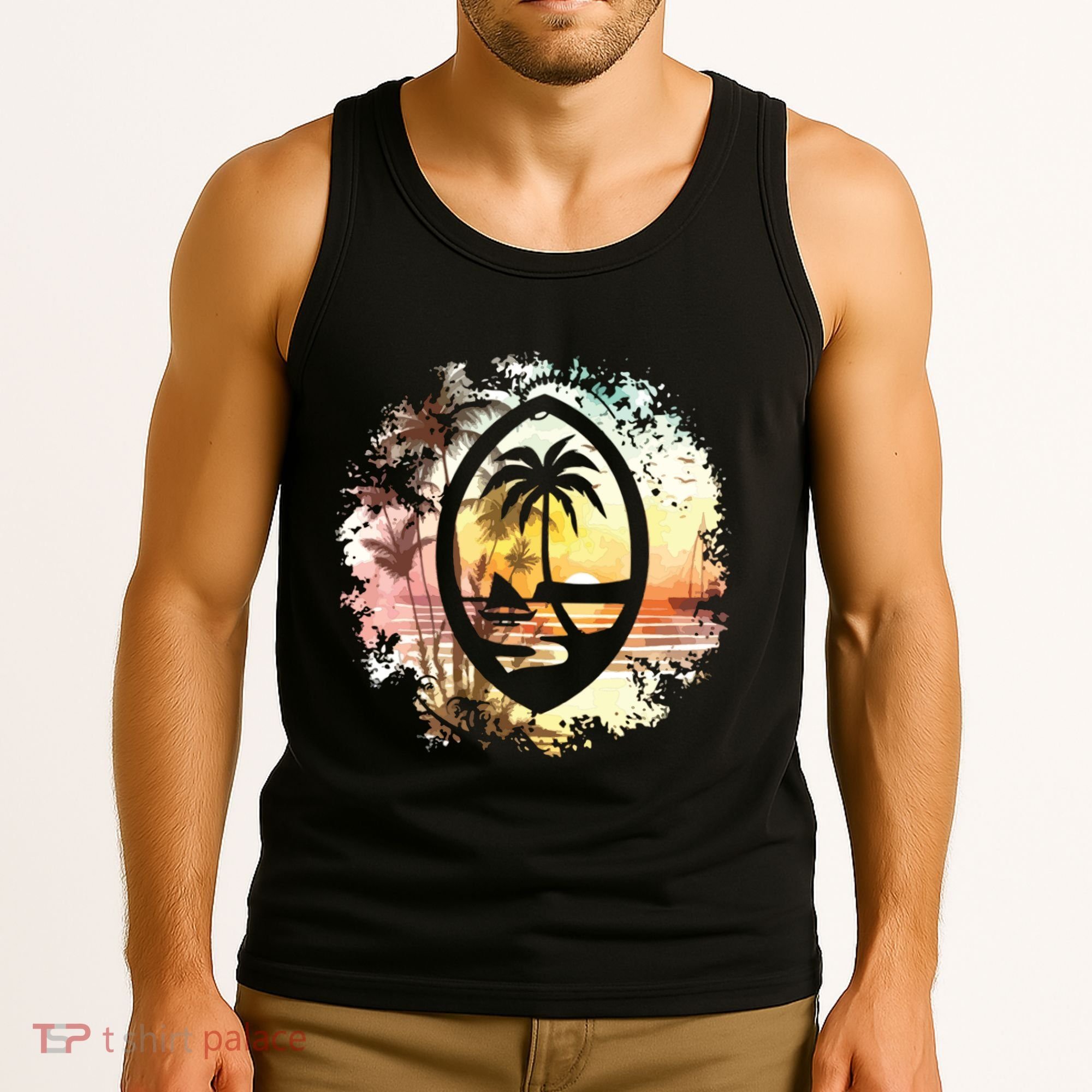 Guam Seal Sunrise Women Tank Top