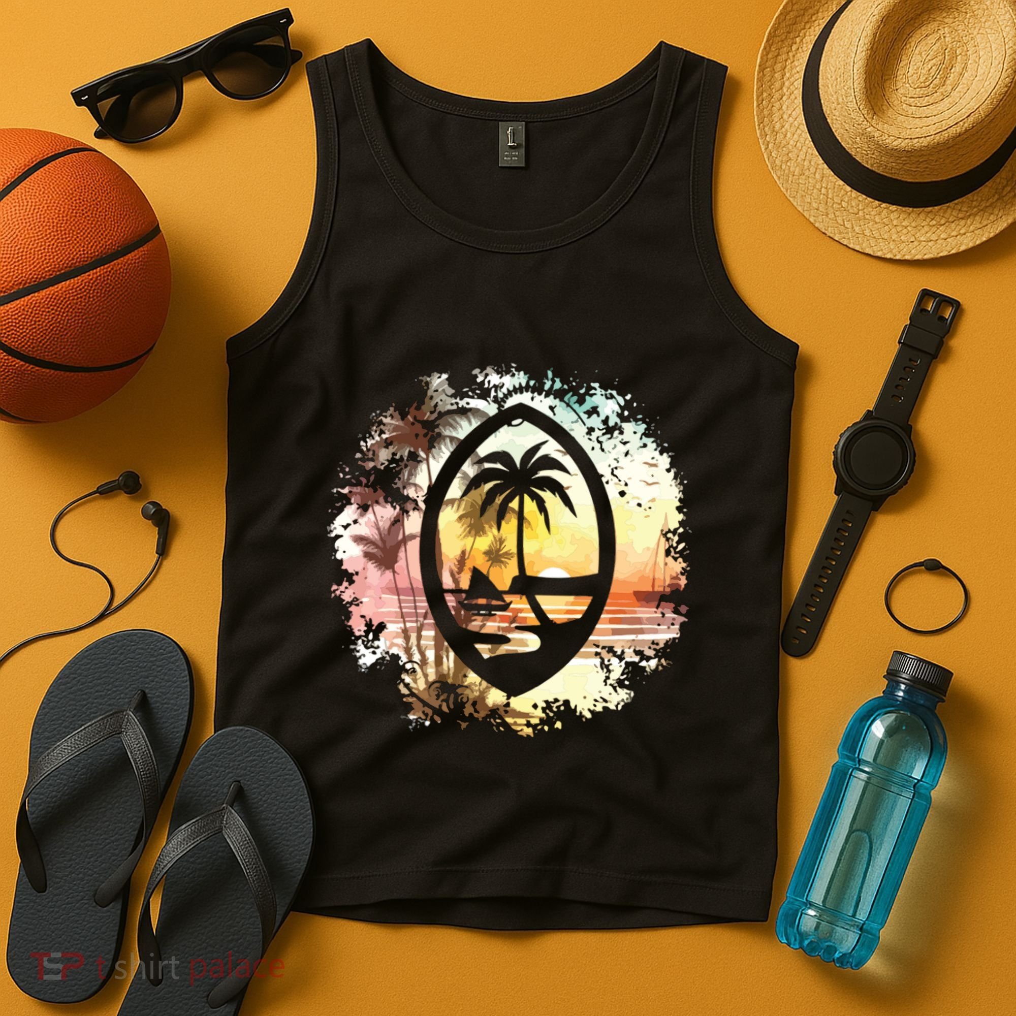 Guam Seal Sunrise Women Tank Top