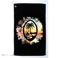 Guam Seal Sunrise Women Golf Towel thumb 0
