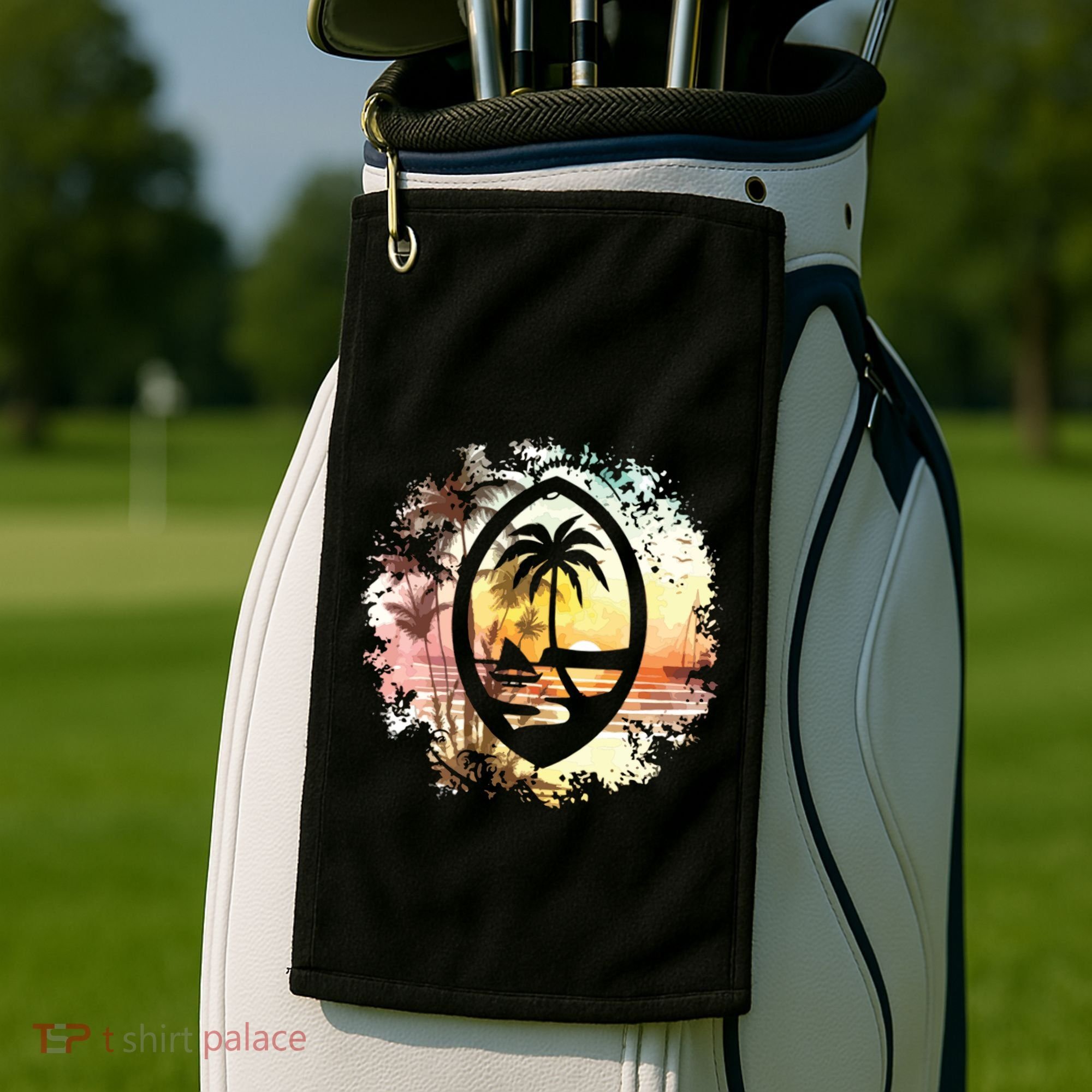Guam Seal Sunrise Women Golf Towel