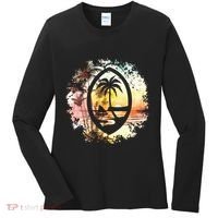 Guam Seal Sunrise Women Women's Long Sleeve Shirt thumb 0