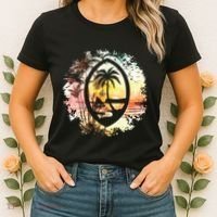 Guam Seal Sunrise Women Women's T-Shirt thumb 2