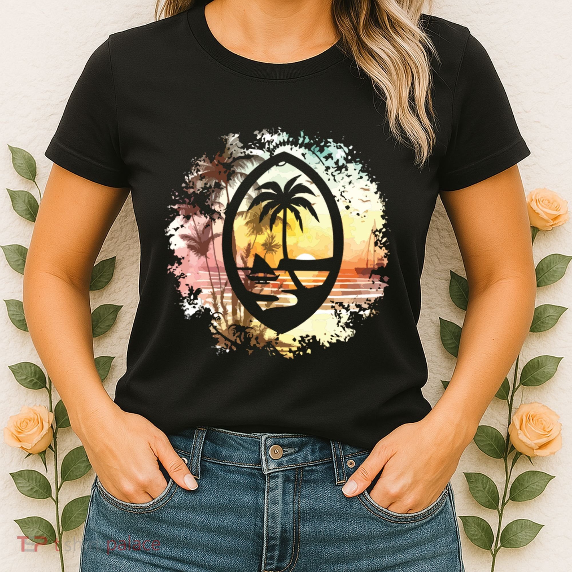 Guam Seal Sunrise Women Women's T-Shirt
