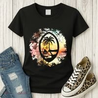 Guam Seal Sunrise Women Women's T-Shirt thumb 3