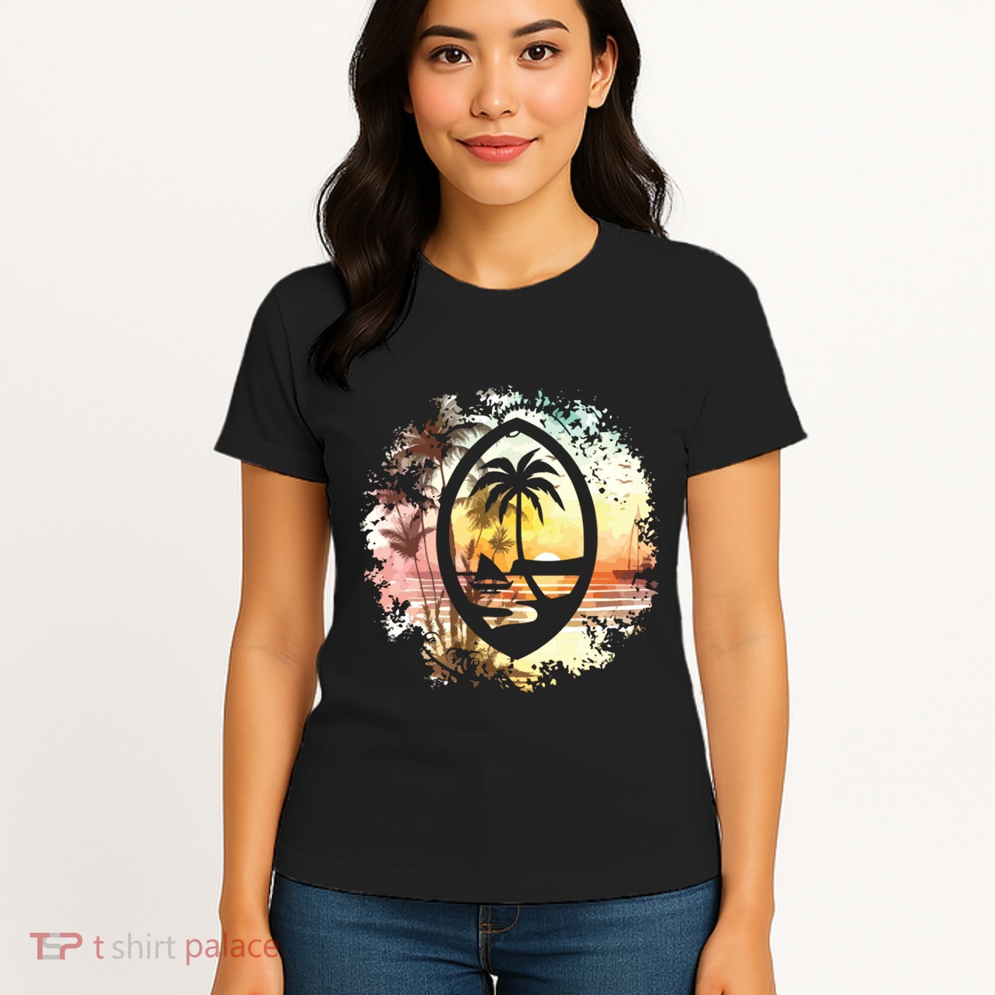 Guam Seal Sunrise Women Women's T-Shirt