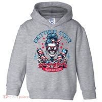 Getting Star Spangled Hammered Skeleton Toddler Hoodie thumb 0