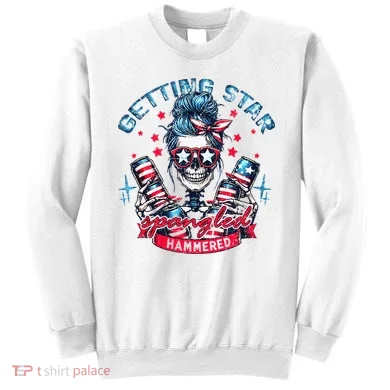 Getting Star Spangled Hammered Skeleton Sweatshirt