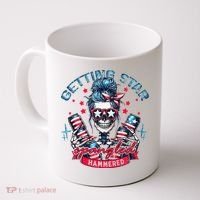 Getting Star Spangled Hammered Skeleton Coffee Mug thumb 0