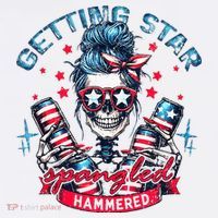 Getting Star Spangled Hammered Skeleton Pajama Set thumb 2