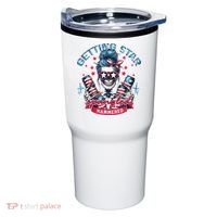 Getting Star Spangled Hammered Skeleton Tumbler thumb 0