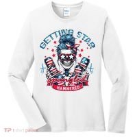 Getting Star Spangled Hammered Skeleton Women's Long Sleeve Shirt thumb 0