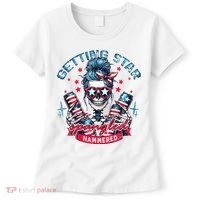 Getting Star Spangled Hammered Skeleton Women's T-Shirt thumb 0