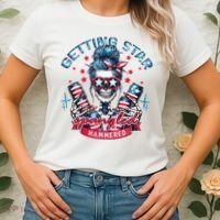Getting Star Spangled Hammered Skeleton Women's T-Shirt thumb 2