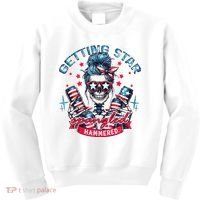 Getting Star Spangled Hammered Skeleton Kids Sweatshirt thumb 0