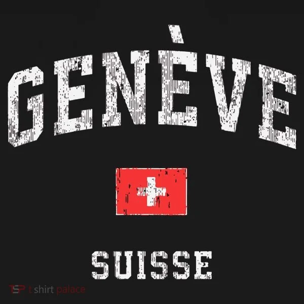 Geneva Suisse Switzerland Sports Vintage Hoodie
