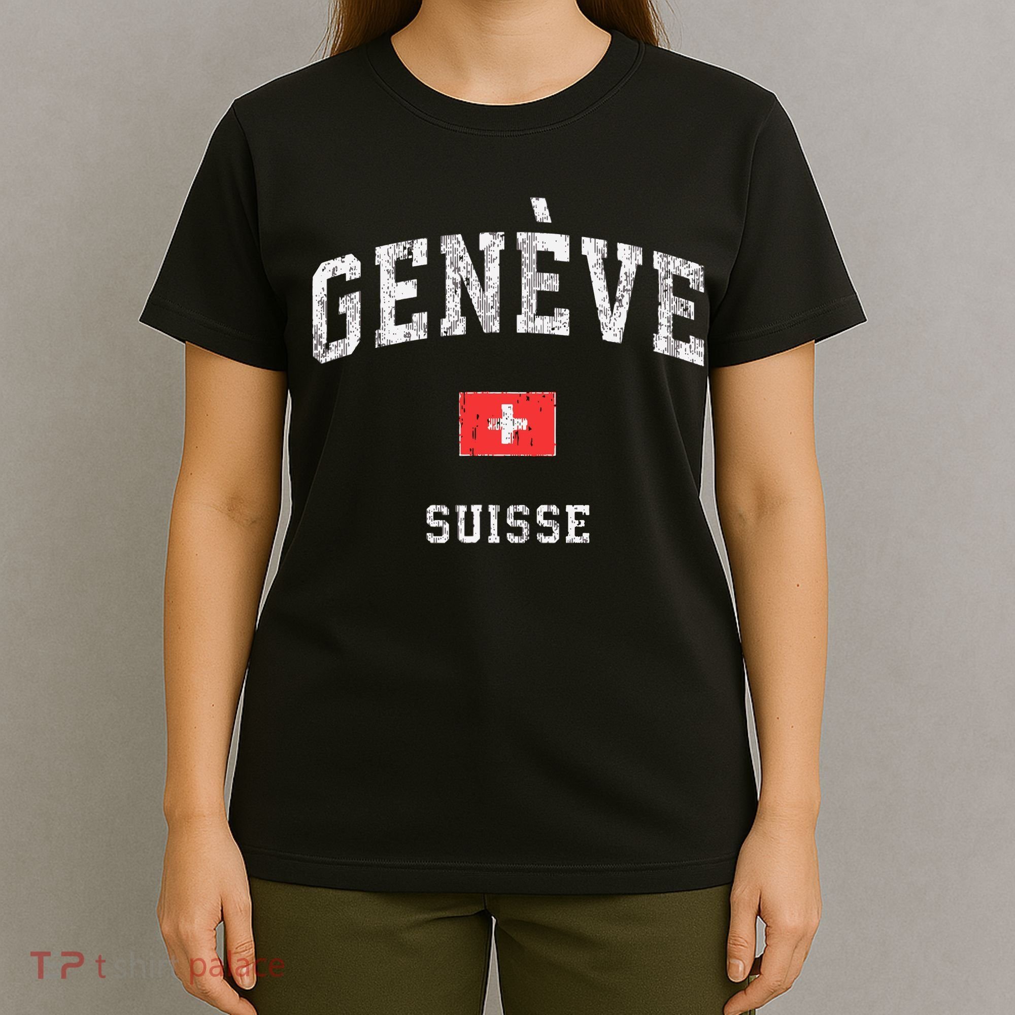Geneva Suisse Switzerland Sports Vintage T-Shirt