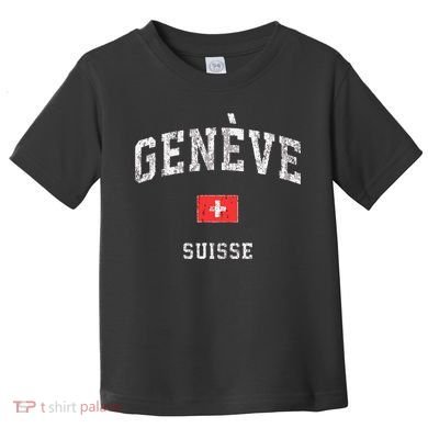 Geneva Suisse Switzerland Sports Vintage Toddler T-Shirt
