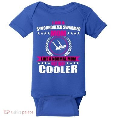 Great Synchronized Swimming Mom Design Synchro Gift Baby Bodysuit