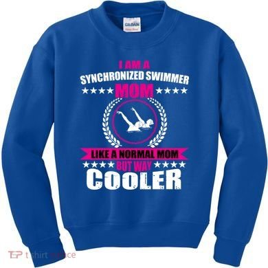 Great Synchronized Swimming Mom Design Synchro Gift Kids Sweatshirt