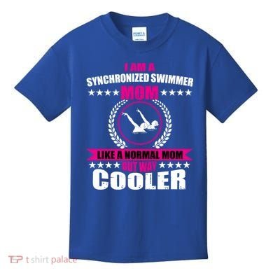 Great Synchronized Swimming Mom Design Synchro Gift Kids T-Shirt