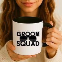 Groom Squad Sunglasses Bachelor Party Funny Coffee Mug thumb 3