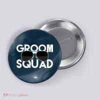 Groom Squad Sunglasses Bachelor Party Funny Button thumb 0