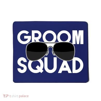Groom Squad Sunglasses Bachelor Party Funny Mousepad