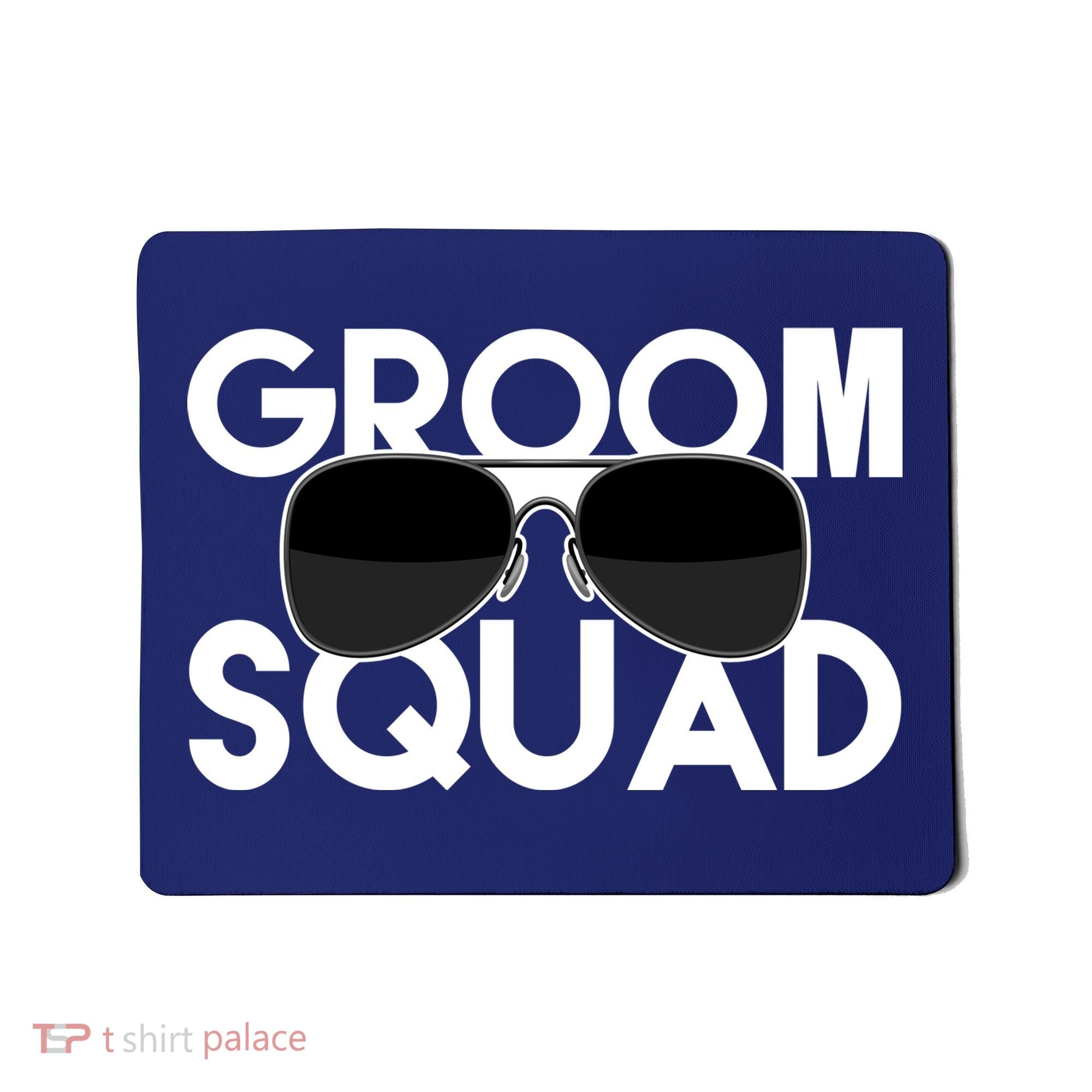 Groom Squad Sunglasses Bachelor Party Funny Mousepad
