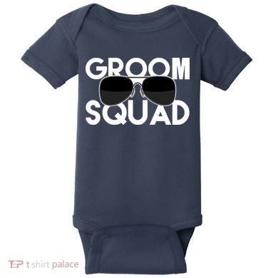 Groom Squad Sunglasses Bachelor Party Funny Baby Bodysuit
