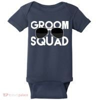 Groom Squad Sunglasses Bachelor Party Funny Baby Bodysuit thumb 0