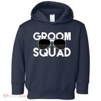 Groom Squad Sunglasses Bachelor Party Funny Toddler Hoodie thumb 0