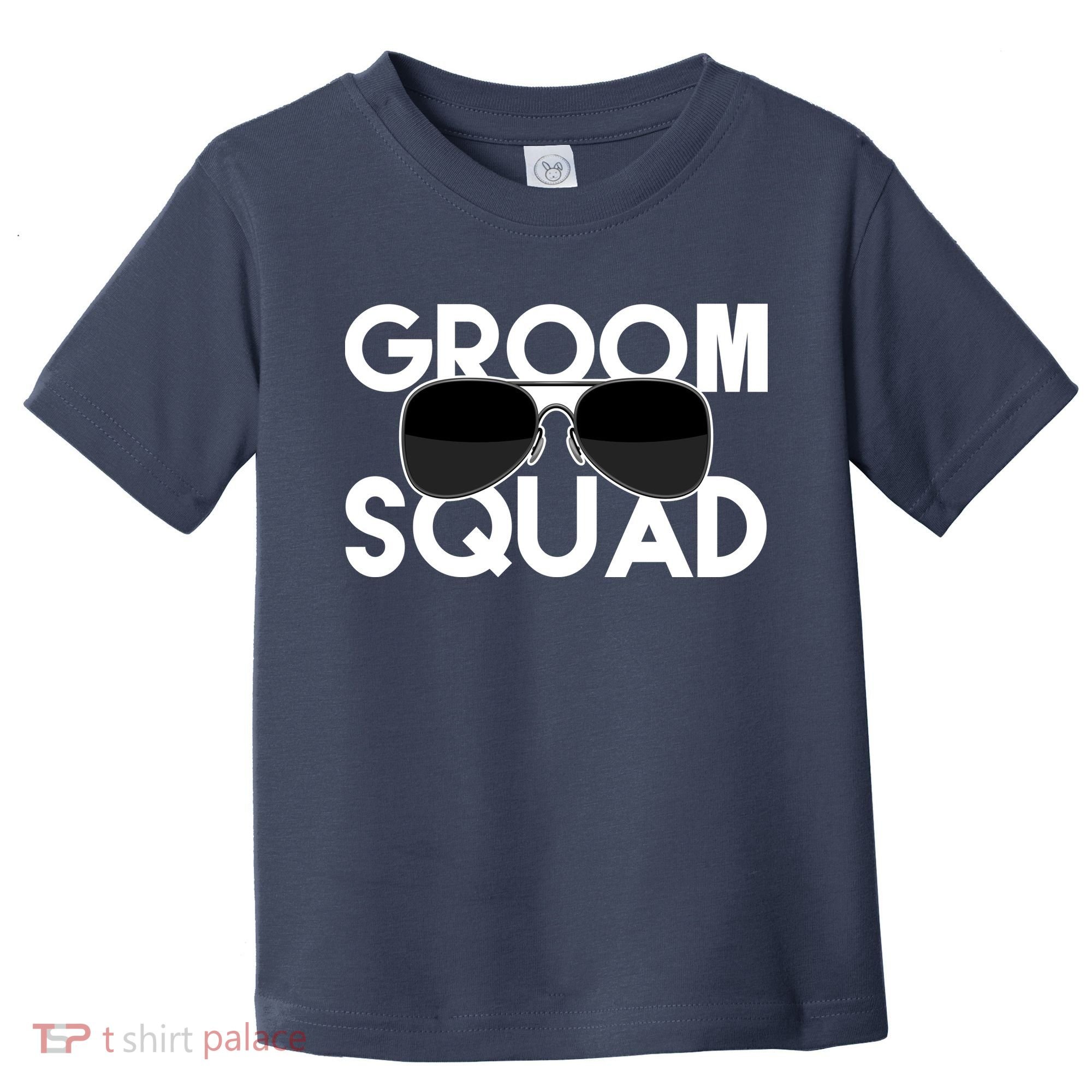 Groom Squad Sunglasses Bachelor Party Funny Toddler T-Shirt